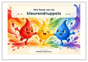Voorbeeld - Verhaal kleuren mengen: Het feest van de kleurendruppels - Pagina 2