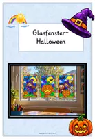 Vorschau - Mal- und Bastelvorlagen - Fensterbilder für Kinder in 2 Schwierigkeitsstufen | - Deckblatt