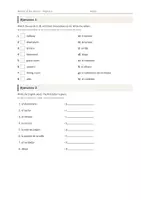Vista previa - Hojas de trabajo - Rooms of the House – Vocabulario temático de inglés 3º Primaria - página 2