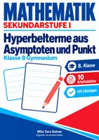 Vorschau - Arbeitsblätter - Hyperbelterme aus Asymptoten und Punkt | Mathematik Klasse 8 Gymnasium | 10 Arbeitsblätter mit Lösungen als PDF - Deckblatt