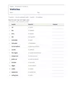 Vista previa - Hojas de trabajo - Vocabulario temático (2 de 2) – Paquete de inglés 3º Primaria - página 1