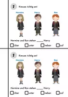 Vorschau - Arbeitsblätter - "Harry Potter" und Präpositionen - Arbeitsheftchen - Seite 2
