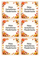 Vorschau - Arbeitsblätter - Herbstliche Plaudertasche Herbstferien Ferientasche - Seite 2