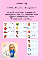 Voorbeeld - AANVULLING alfabetbundel: schrijf of legkaarten - Voorblad