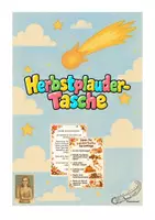 Vorschau - Arbeitsblätter - Herbstliche Plaudertasche Herbstferien Ferientasche - Deckblatt