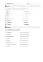Vista previa - Hojas de trabajo - Vocabulario temático (2 de 2) – Paquete de inglés 4º Primaria - página 2