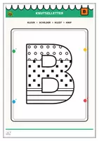 Voorbeeld - Knutselletters A-Z knip plak kleur kleef - Pagina 3