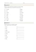 Vista previa - Hojas de trabajo - Vocabulario temático (1 de 2) – Paquete de inglés 5º Primaria - página 2