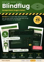 Vorschau - Arbeitsblätter - Blindflug: Escape Room Auge Biologie Klasse 8 - Rätselkarten + digitale Code-Eingabe | Bau des Auges, Sehvorgang, Fehlsichtigkeit, optische Täuschung - Deckblatt