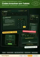 Vorschau - Arbeitsblätter - Blindflug: Escape Room Auge Biologie Klasse 8 - Rätselkarten + digitale Code-Eingabe | Bau des Auges, Sehvorgang, Fehlsichtigkeit, optische Täuschung - Seite 3