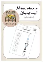 Vorschau - Arbeitsblätter - Medien erkennen und verbinden - Deckblatt