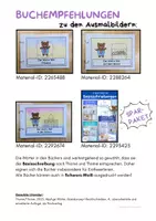 Vorschau - Mal- und Bastelvorlagen - Fensterbilder Ausmalbilder Bären zum Erstlesebuch Freebie - Seite 1