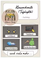 Vorschau - Bildkarten - Klassendienste Aushang Tafeloptik - Deckblatt