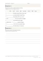 Vista previa - Hojas de trabajo - School Actions – Vocabulario temático de inglés 6º Primaria - página 3