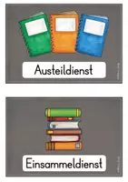 Vorschau - Bildkarten - Klassendienste Aushang Tafeloptik - Seite 2