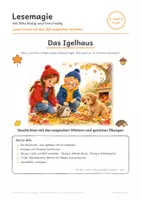Vorschau - Arbeitsblätter - Lesemagie_200_magische_Woerter_Herbst_Das_Igelhaus - Seite 1