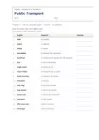 Vista previa - Hojas de trabajo - Public Transport – Vocabulario temático de inglés 6º Primaria - página 1