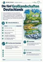 Vorschau - Unterrichtsreihen - Deutschlands Großlandschaften – Alpen, Mittelgebirge, Nordsee & Ostsee | Erdkunde Klasse 5 | 20 Arbeitsblätter + Lösungen - Seite 2