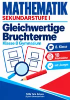 Vorschau - Arbeitsblätter - Gleichwertige Bruchterme | Mathematik Klasse 8 Gymnasium | 10 Arbeitsblätter mit Lösungen als PDF - Deckblatt