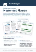 Vorschau - Test - Muster und Figuren (Kl. 6) – Klassenarbeit mit Bewertung und Vorbereitung - Deckblatt