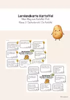 Vorschau - Unterrichtsreihen - Lernlandkarte - Die Kartoffel I Selbstständiges Arbeiten I Klasse 2/3 - Deckblatt
