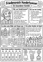 Vorschau - Unterrichtsreihen - Winter | Weihnachten Kunst nach Friedensreich Hundertwasser Klasse 1-4 Weihnachtsbaum Ausmalbilder - Seite 2