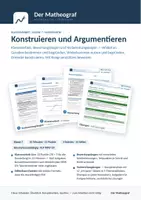 Vorschau - Test - Konstruieren und Argumentieren (Kl. 7) – Klassenarbeit mit Bewertung und Vorbereitung - Deckblatt