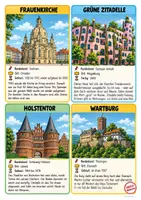 Vorschau - Arbeitsblätter - Wahrzeichen Deutschlands 🇩🇪🏛️ Arbeitsblätter & Wissenskarten zu 16 Bundesländern - Seite 3