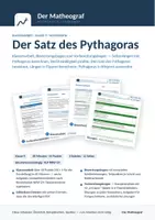 Vorschau - Test - Der Satz des Pythagoras (Kl. 9) – Klassenarbeit mit Bewertung und Vorbereitung - Deckblatt