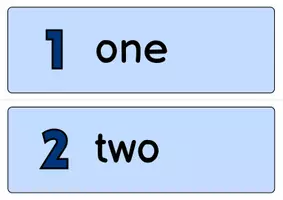 Vorschau - Bildkarten - Numbers Classroom Decor (Tafelmaterial): Vocabulary (English) - Seite 1