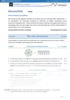 Vorschau - Test - Kreise, Prismen und Zylinder (Kl. 9) – Klassenarbeit mit Bewertung und Vorbereitung - Seite 2