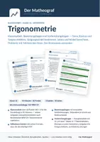 Vorschau - Test - Trigonometrie (Kl. 10) – Klassenarbeit mit Bewertung und Vorbereitung - Deckblatt
