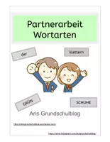 Vorschau - Arbeitsblätter - Wortarten_Partneraufgabe_Kl3 - Deckblatt