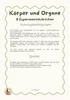 Vorschau - Experimente - Körper und Organe: 8 Experimente für den Sachunterricht - Seite 1