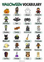 Προεπισκόπηση - Ήχος - Halloween Αγγλικά – Ντόμινο & Flashcards | 24 Λέξεις Λεξιλογίου - Σελίδα 1