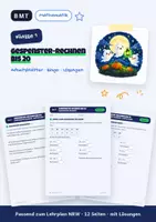 Vorschau - Arbeitsblätter - Gespenster-Rechnen bis 20 (Klasse 1) - Deckblatt