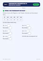 Vorschau - Arbeitsblätter - Gespenster-Rechnen bis 20 (Klasse 1) - Seite 1