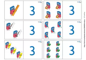 Vorschau - Spiele - Dyskalkulie - Domino - Mengenerfassung bis 6 - Seite 3