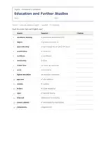 Vista previa - Hojas de trabajo - Education and Further Studies – Vocabulario temático de inglés 4º ESO - página 1