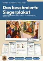 Vorschau - Arbeitsblätter - Chromatografie Chemie Klasse 7 8 | Krimi Fall-Akte 20 Seiten mit Lösungen | Stofftrennung, Rf-Wert berechnen, Filzstift-Tinte | Fall-Akten Chemie 2 - Deckblatt