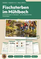Vorschau - Arbeitsblätter - Ionennachweise Chemie Klasse 9 10 | Krimi Fall-Akte 20 Seiten mit Lösungen | Chlorid, Sulfat, Kupfer, Gewässeranalyse | Fall-Akten Chemie 5 - Deckblatt