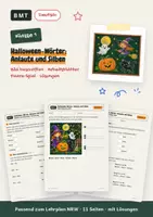 Vorschau - Arbeitsblätter - Halloween-Wörter: Anlaute und Silben Klasse 1 - Deckblatt