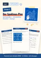 Vorschau - Arbeitsblätter - Der Spukhaus-Plan Klasse 4 mit Lösungen - Deckblatt