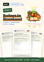 Vorschau - Arbeitsblätter - Rechnen im Hexenkessel (Klasse 3) - Deckblatt