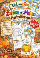 Vorschau - Arbeitsblätter - Kostenlos: Zahlen mit Malen – Herbstferien 🍁 Zahlenraum 100 I Herbst - Deckblatt