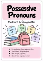 Vorschau - Arbeitsblätter - Possessive Pronouns – Merkblatt & Übungsaufgaben | Englisch - Deckblatt
