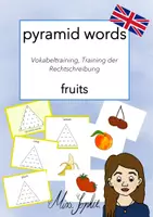Vorschau - Arbeitsblätter - pyraimd words_fruits - Deckblatt