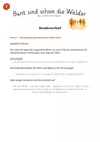 Vorschau - Stundenentwürfe - Musik Klasse 1/2 Herbstlied ,,Bunt sind schon die Wälder" - 4 Stunden - Seite 2