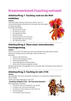 Vorschau - Arbeitsblätter - Fasching weltweit | 3 kreative Aufgaben | Unterrichtsmaterial | Klasse 5-8 - Seite 2