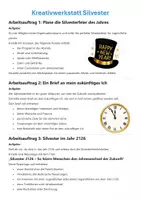 Vorschau - Arbeitsblätter - Silvester | 3 kreative Aufgaben | Unterrichtsmaterial | Klasse 5-8 - Seite 2